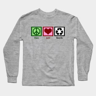 Peace Love Recycle Long Sleeve T-Shirt